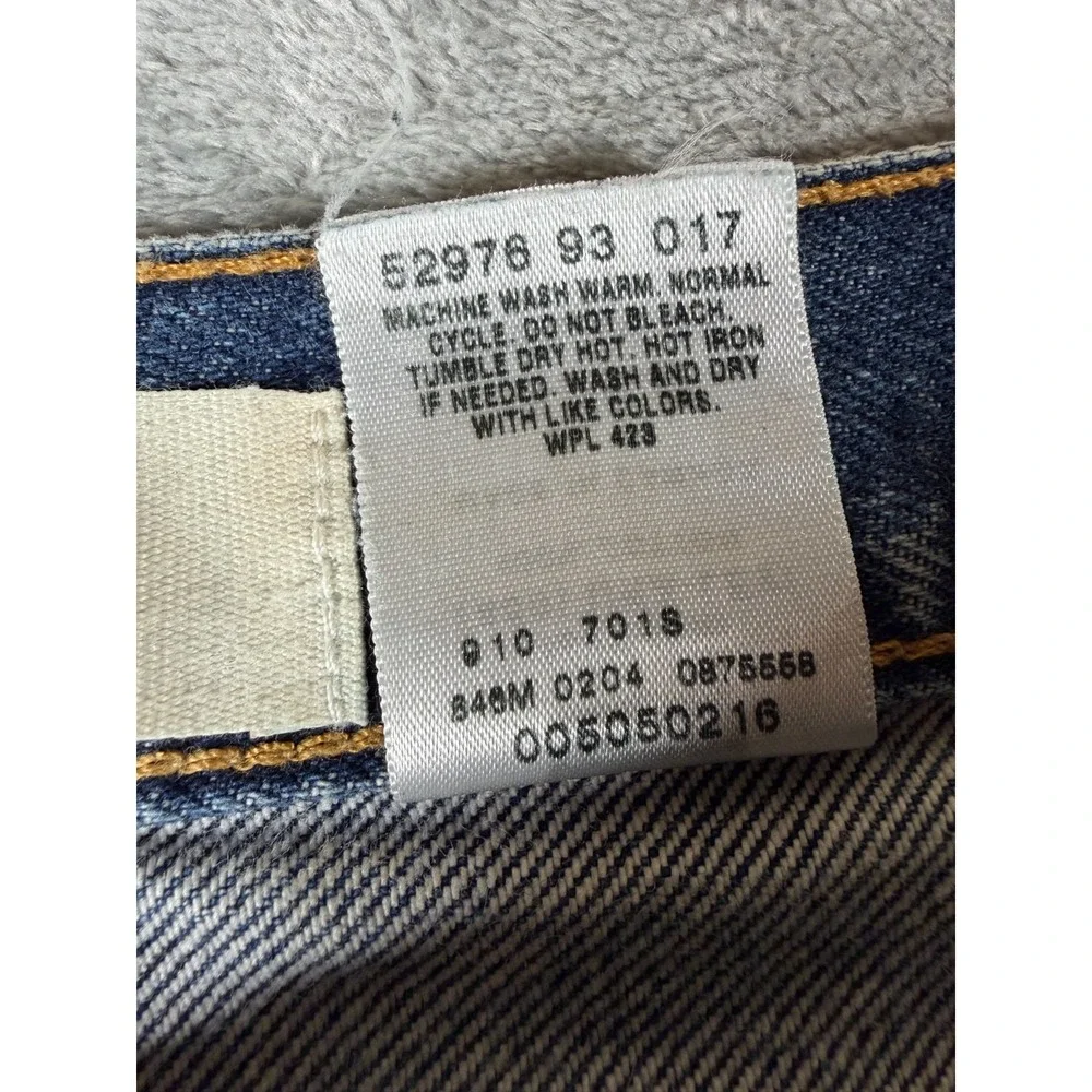 Vtg Levis 505 Regular Fit Jeans Mens 34x32 Canada Red Tab Denim